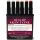 Markery dwustronne Peter Pauper Press Brush and Fine, 6 kolorów Cieliste